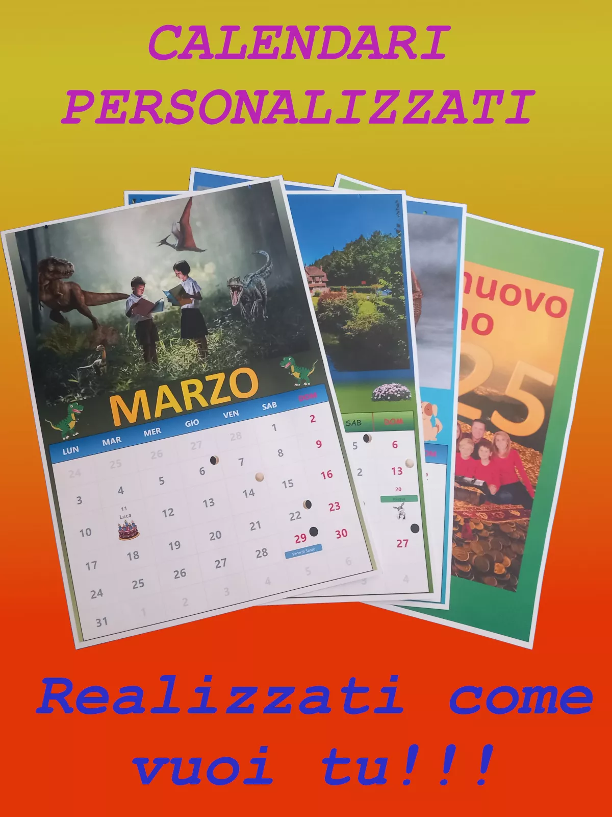 calendari personalizzati