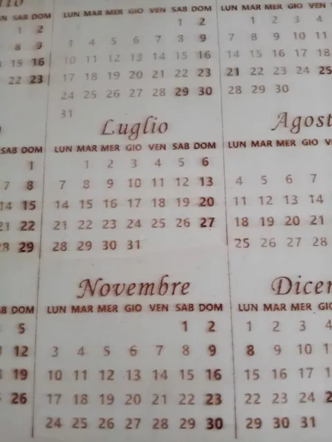 calendario legno incisioni personalizzate