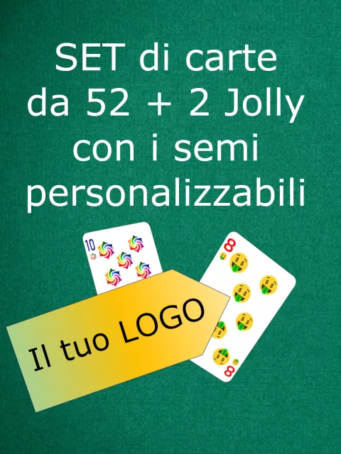 set 54 carte semi personalizzabili