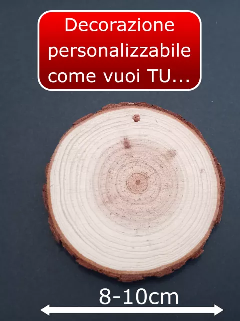 targhetta legno spesso 8 10 cm decorazione personalizzabile